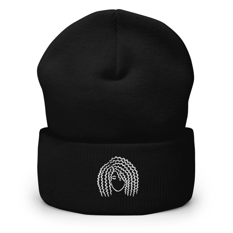 "Curly Hair" Beanie - "Curly Hair" Beanie / Black