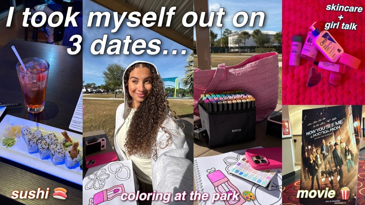 Solo Diaries 021: Girl Talk, Sushi, Coloring, Movie Premiere & Tips on Solo Dating