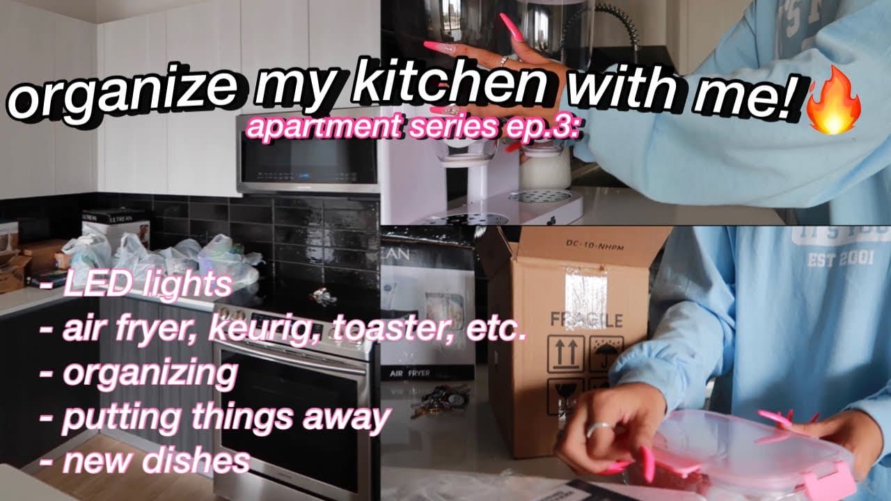 Moving Out at 18!! ep. 3: Organizing my *NEW* kitchen ✨ | Alyssa Howard 💕