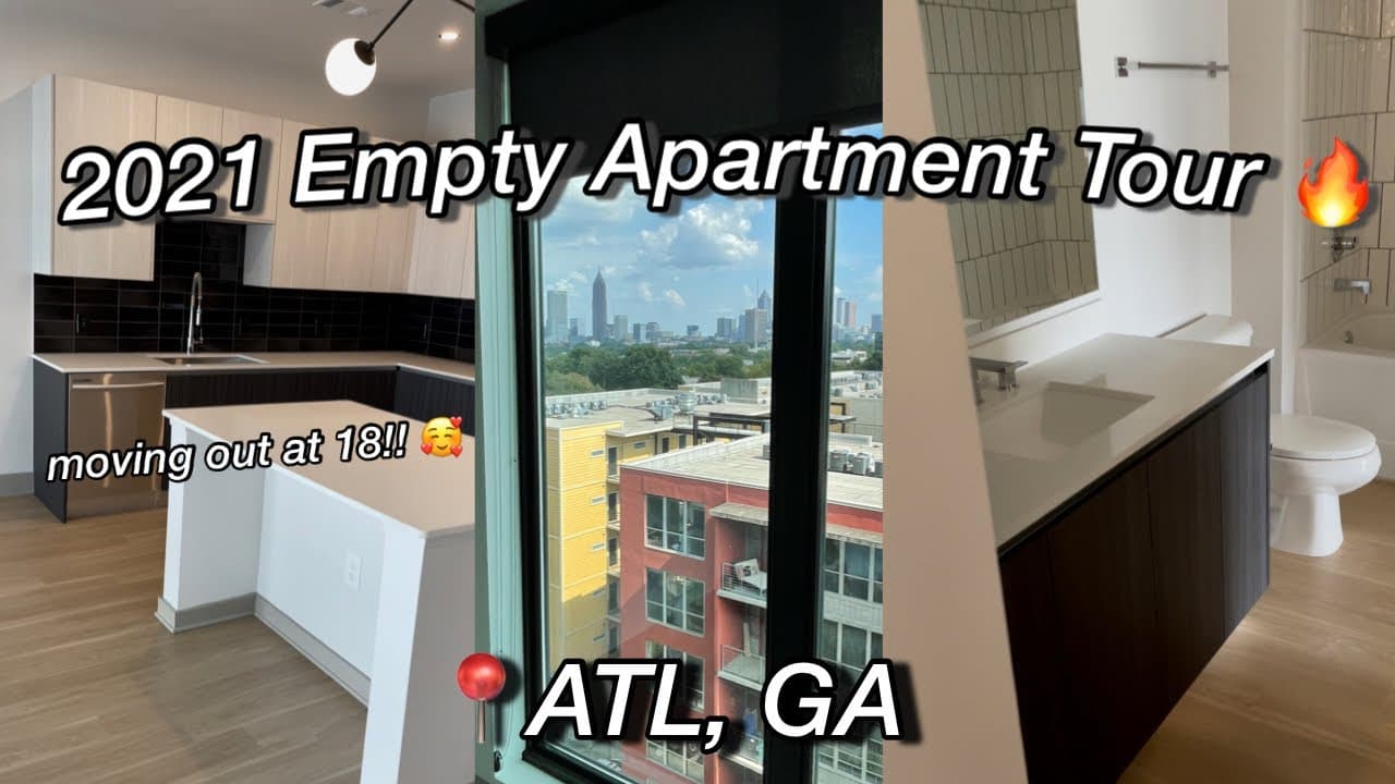 2021 Empty Apartment Tour !! ep. 2 | Moving out at 18 |📍Atlanta, GA | Alyssa Howard 💗