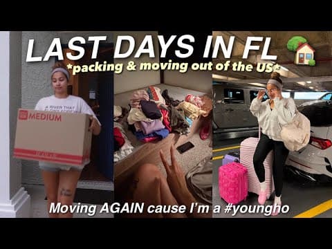 Soo I’m moving to Puerto Rico…pack with me! (My Last Days in FL 🌴)