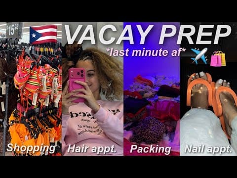 Travel Prep Vlog | Shopping for Vacay Fits, Nail appt, Getting Braids, Packing, New iPhone, Etc