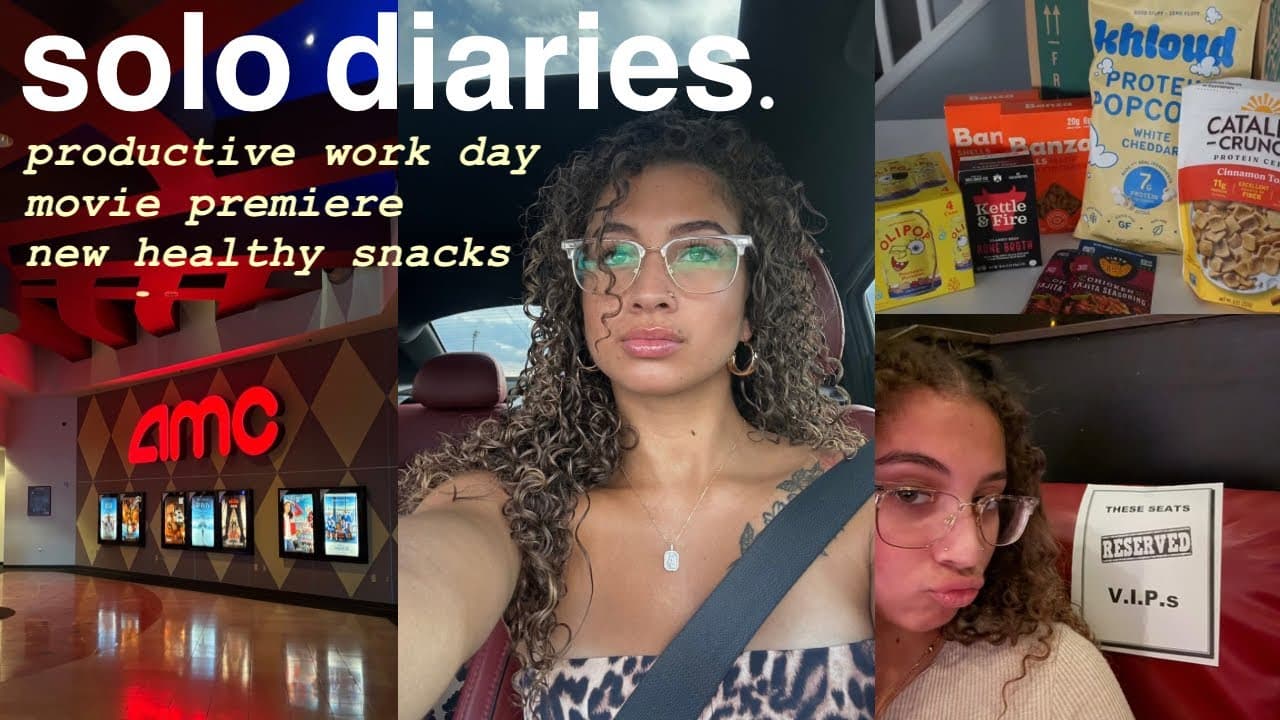 SOLO DIARIES | settling into a new chapter! movie premiere, affordable grocery haul, working @ home