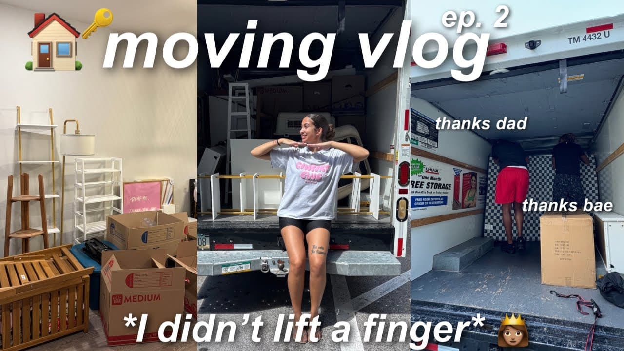 Moving Vlog 03 ft. My Personal Movers (Dad & Daybae) | Loading the Uhaul, Mini Roadtrip, etc.
