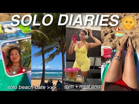 Vlog: Going on a Solo Beach Date, Gym, Meal Prep, Life in PR + more ✨